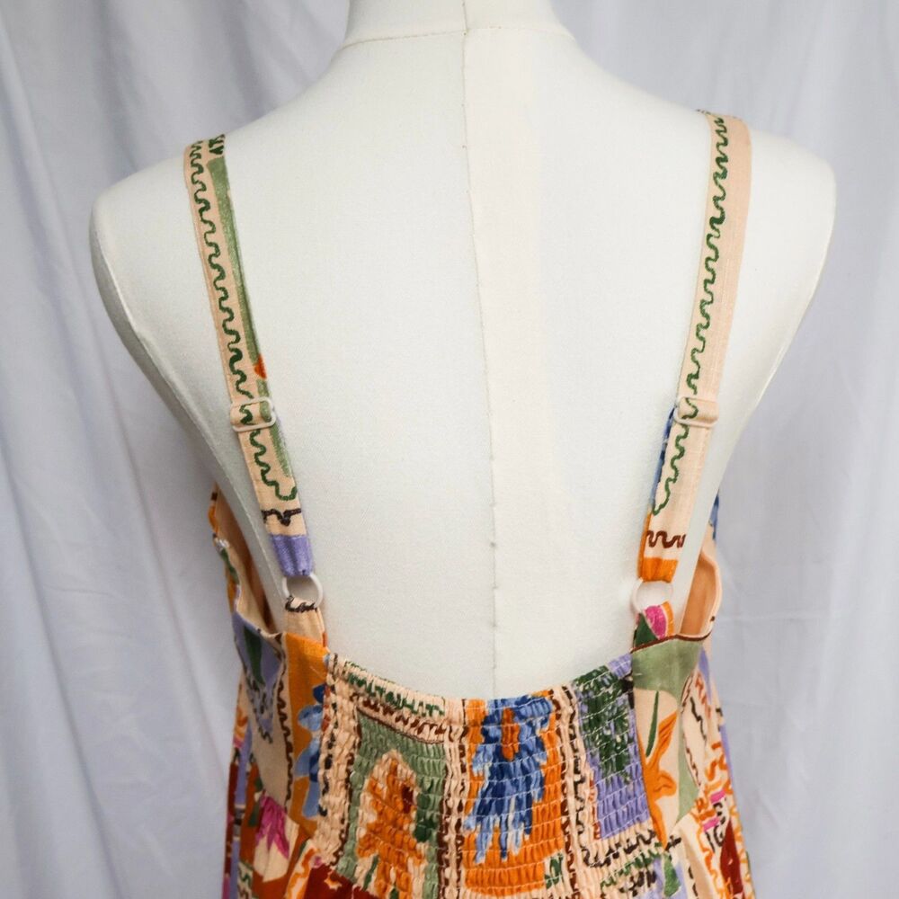 Anthro Paper Heart Floral Postcard Maxi Dress Medium - Picture 4 of 7